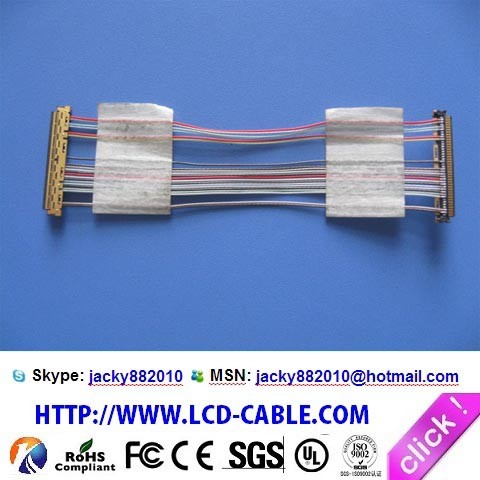 Manufactured I-PEX 2047-0153 LVDS LCD cable micro coaxial connector edp cable as