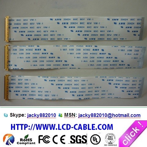 LCD cable Factory eDP cable I-PEX 20455-030E-02 cable assemblies