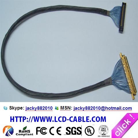 LCD cable Manufacturer eDP cable I-PEX 20455-040E-76 cable assembly
